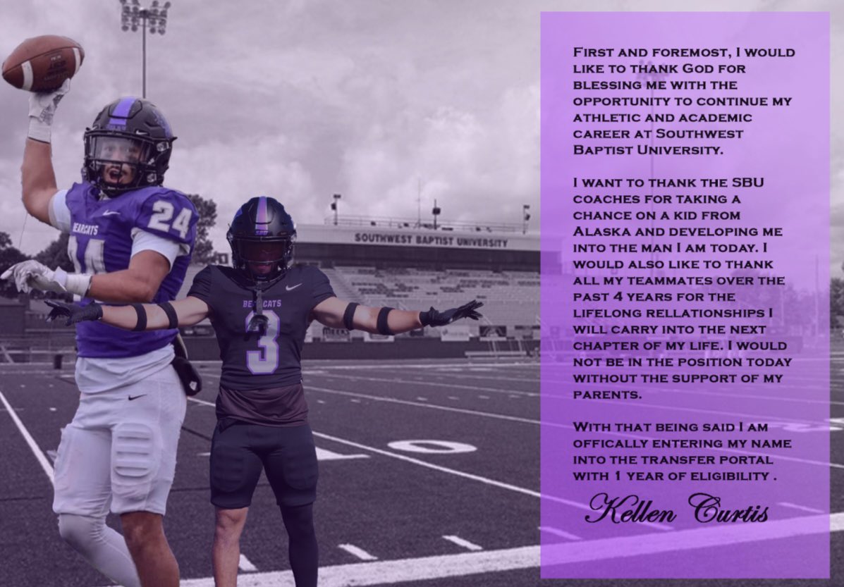 kellen_curtis's tweet photo. Officially in the Transfer Portal‼️ https://t.co/LE3P2P1VCL