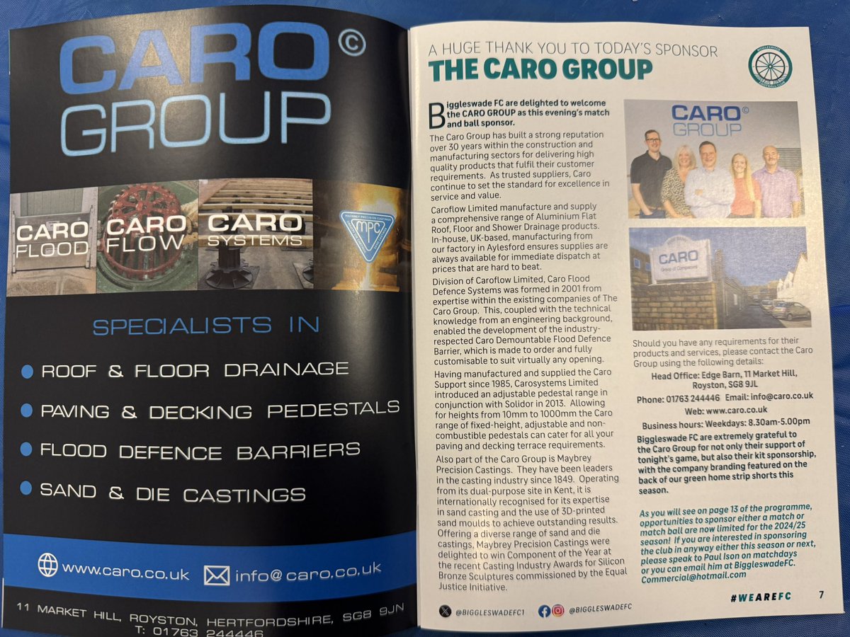 THANK YOU CARO | 💚⚽️🙌

Thank you to this evening’s match sponsor <a href="/CaroGroup/">Caro Group</a> for their support.

#WeAreFC #BFCvSTO