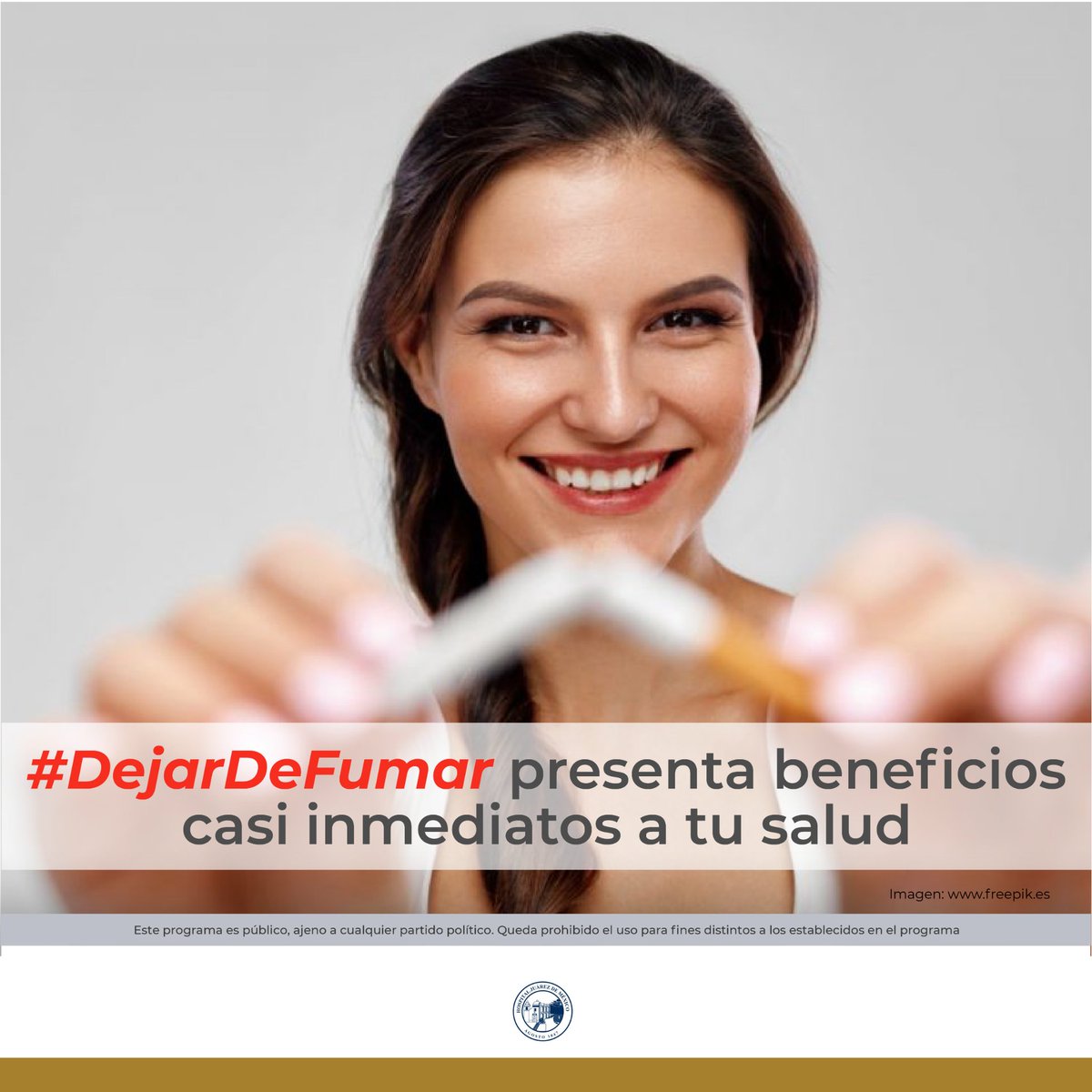 HospitalJuarezM's tweet photo. El #tabaquismo es la principal causa prevenible de este #cáncer de pulmón, dejar de fumar podría disminuir casi 80% de los casos. #DejaDeFumar https://t.co/kmmwyonKxi