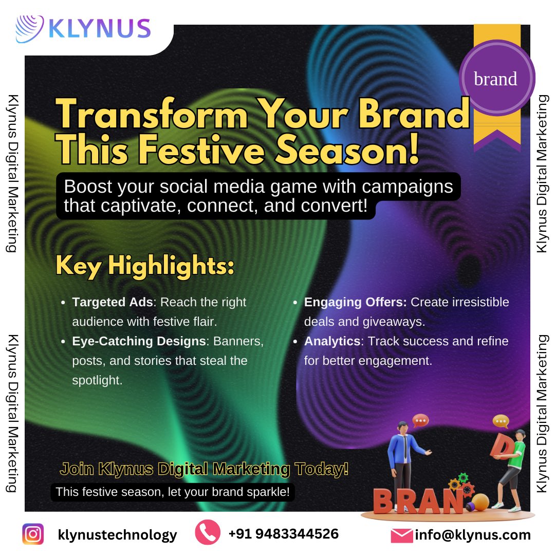 Klynustech's tweet photo. Transform Your Brand This Festive Season!🤩
.
.
.
https://t.co/mix3b6UyBD
.
#klynus #digitalmarketingservices #digitalmarketinglife #digitalmarketingmemes #digitalmarketingcoach #digitalmarketingspecialist #digitalmarketingconsultant #digitalmarketingagencies https://t.co/kgVnx8tjv1
