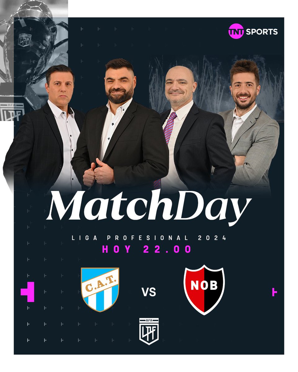 TNT Sports Argentina (@tntsportsar) on Twitter photo FÚTBOL EN TUCUMÁN ⚽
Desde las 22:00, no te pierdas Atlético Tucumán vs. Newell's por la pantalla de TNT Sports 🤝
🎙 <a href="/olavegol/">diego olave</a> - <a href="/FernandoSalceda/">Fernando Salceda</a> - <a href="/juanpvila/">Juan Pablo Vila</a> - <a href="/nico_latini/">Nico Latini</a>
#LPFxTNTSports FÚTBOL EN TUCUMÁN ⚽
Desde las 22:00, no te pierdas Atlético Tucumán vs. Newell's por la pantalla de TNT Sports 🤝
🎙 <a href="/olavegol/">diego olave</a> - <a href="/FernandoSalceda/">Fernando Salceda</a> - <a href="/juanpvila/">Juan Pablo Vila</a> - <a href="/nico_latini/">Nico Latini</a>
#LPFxTNTSports