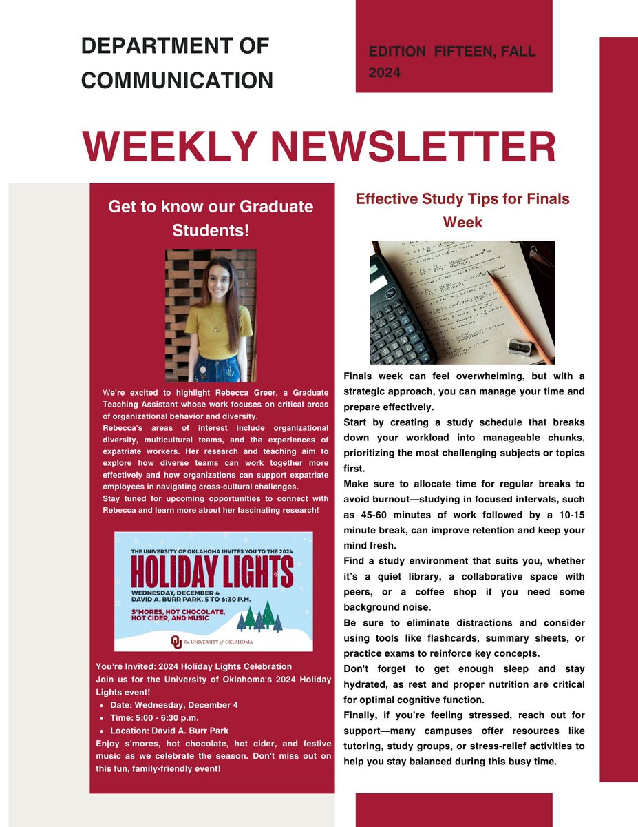 OU Comm Dept tweet media