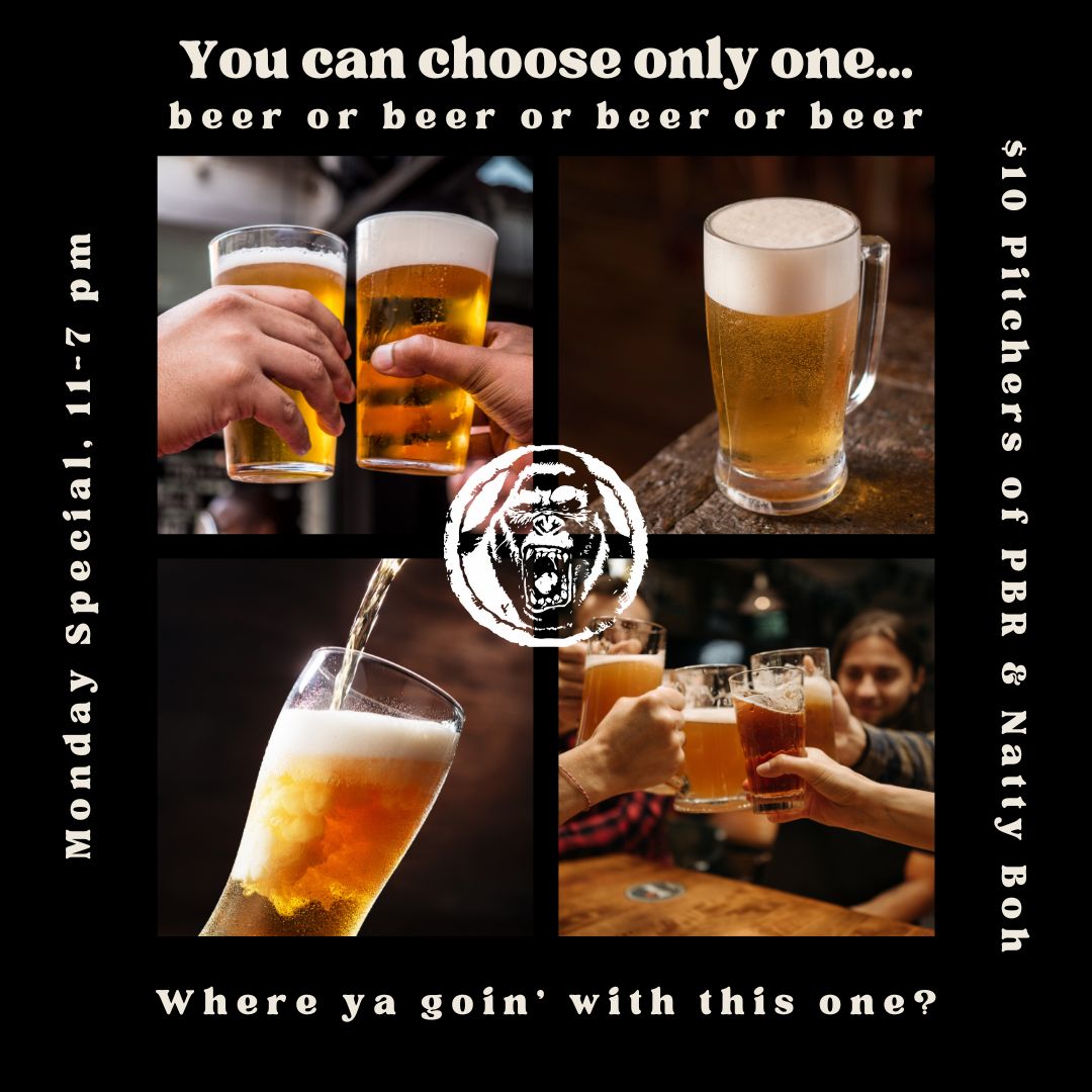 CogansGhent's tweet photo. Mondays just got a whole lot better at Cogans 🍕 From 11 am to 7 pm, enjoy $10 pitchers of PBR and Natty Boh 🍺 while diving into the best pizza in Norfolk.
#CogansPizza #NorfolkEats #PBR #NattyBoh #HappyHourVibes https://t.co/mfrAPWndzH