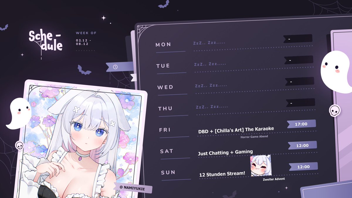 _Miinyu's tweet photo. 🔹Stream Plan🔹

#Vtuber #GERVtuber https://t.co/l0A3pI7wEN