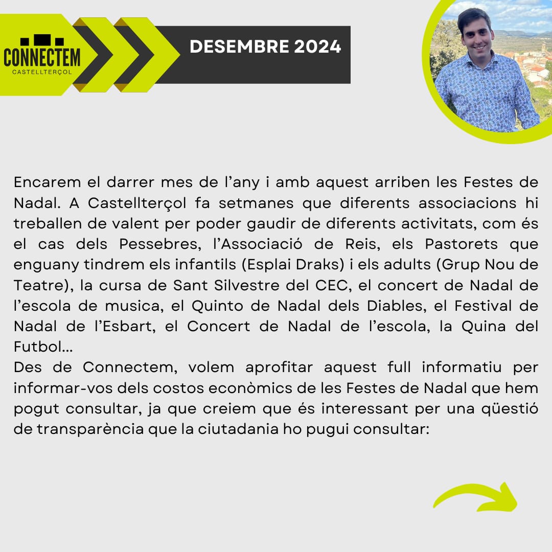 SomConnectem's tweet photo. Full d'opinió Desembre 2024
#Connectem #Castellterçol https://t.co/m6qSwwhMeM
