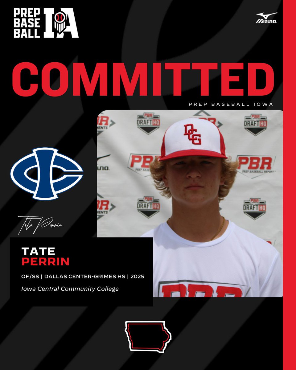 🎓𝐂𝐨𝐦𝐦𝐢𝐭𝐦𝐞𝐧𝐭 𝐖𝐚𝐭𝐜𝐡🎓

Tate Perrin, (2025, OF/SS, <a href="/DCG__Baseball/">DCG Baseball</a>) commits to Iowa Central Community College.

👤 loom.ly/bdlN5-U

<a href="/TatePerrin/">TP</a> ✖️ <a href="/ICCCBaseball/">Iowa Central Baseball</a>