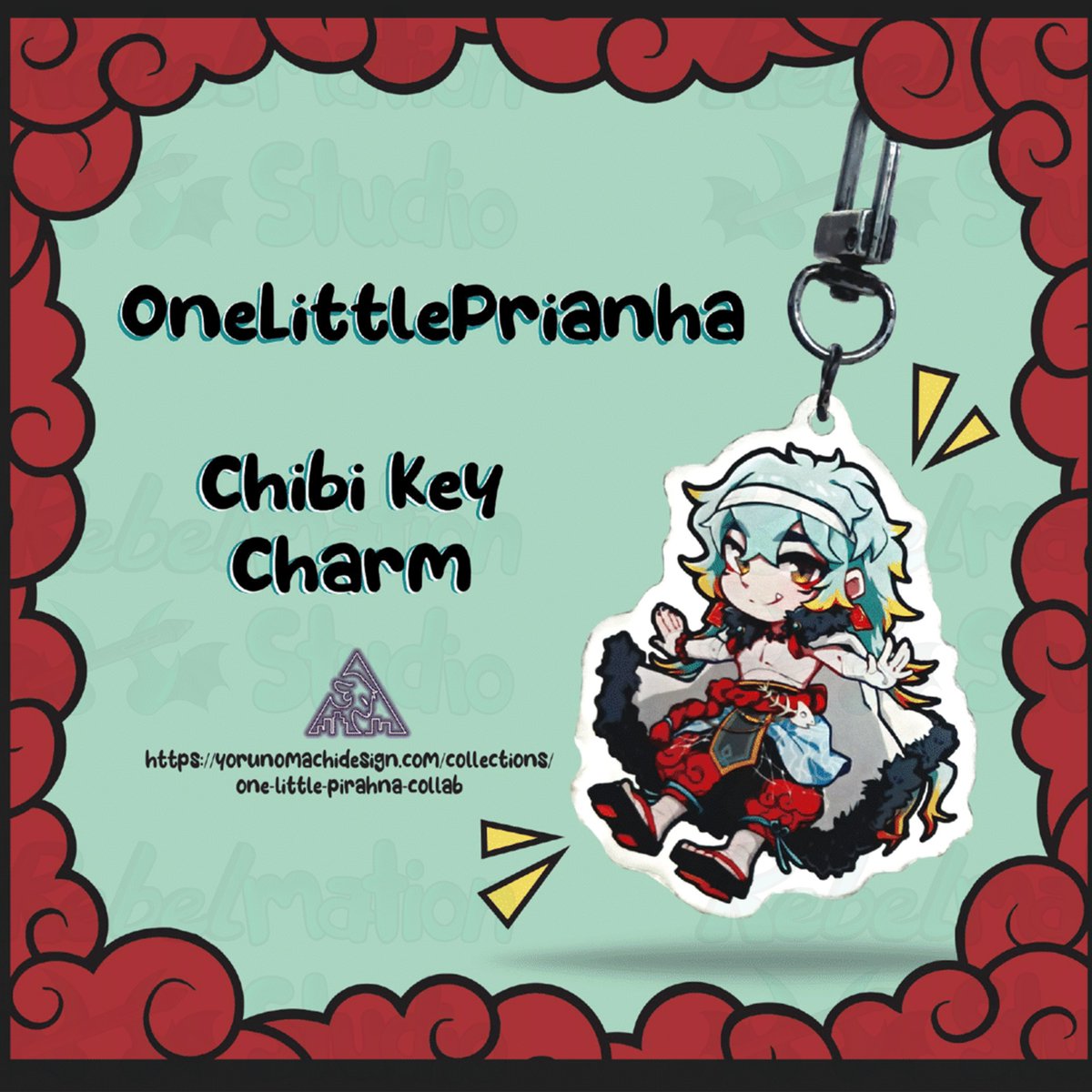 I did a Packaging &amp; Ad for <a href="/1LittlePiranha/">onelittlepiranha 🐟🎸</a>'s Chibi Charm! It was for a class assignment, (not an actual commission or anything) I had a lot of fun making this. ^_^
.
.
.
Watermark over all, Please do not steal or try to use this!