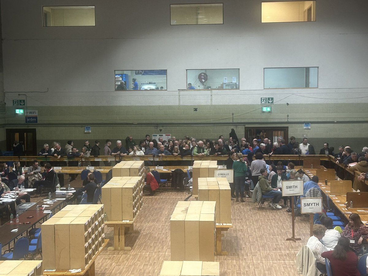 NewsonNS's tweet image. A count is imminent here for Cavan Monaghan and it is where we expect three TD’s to be elected. Tune in on air or online for the latest.

#SSNSGE24 #CAVANMONAGHAN 
#GeneralElection2024