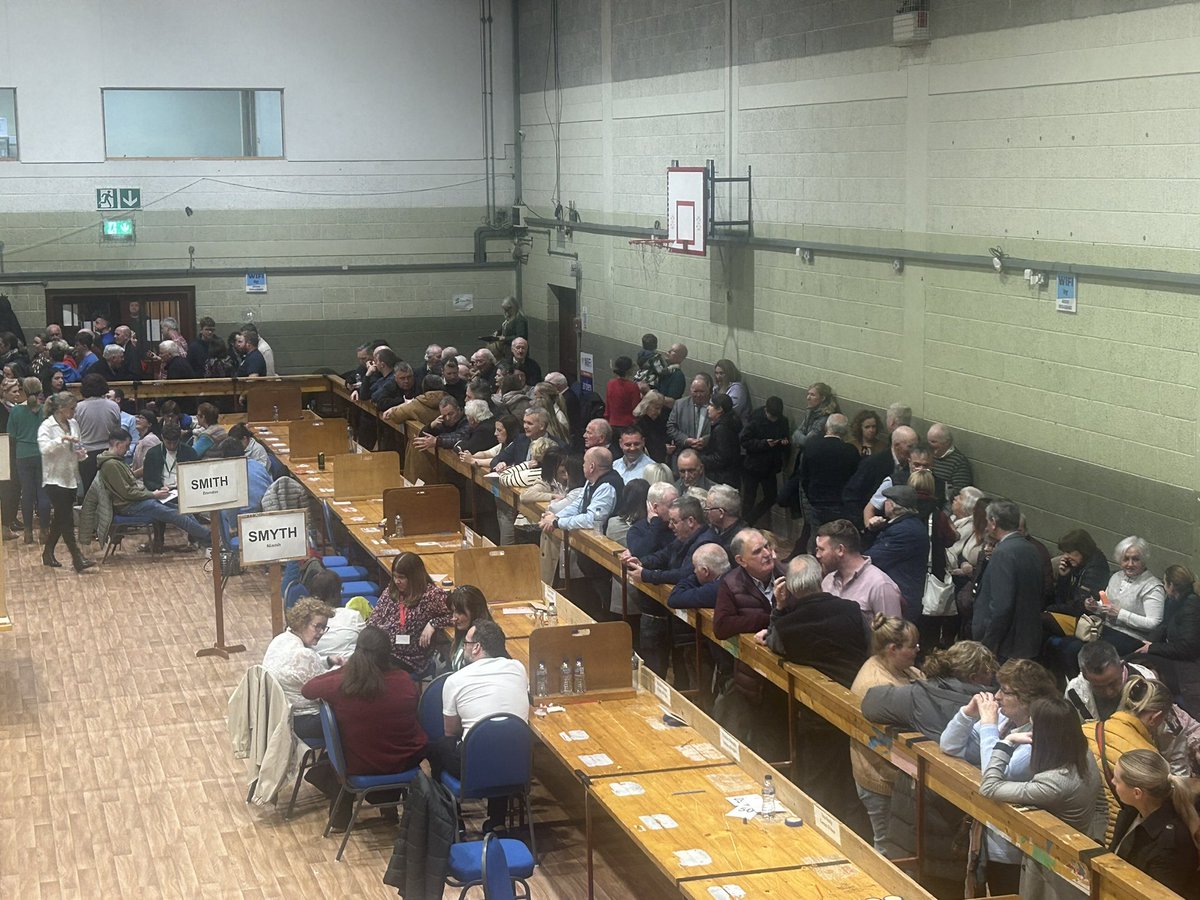 NewsonNS's tweet image. A count is imminent here for Cavan Monaghan and it is where we expect three TD’s to be elected. Tune in on air or online for the latest.

#SSNSGE24 #CAVANMONAGHAN 
#GeneralElection2024
