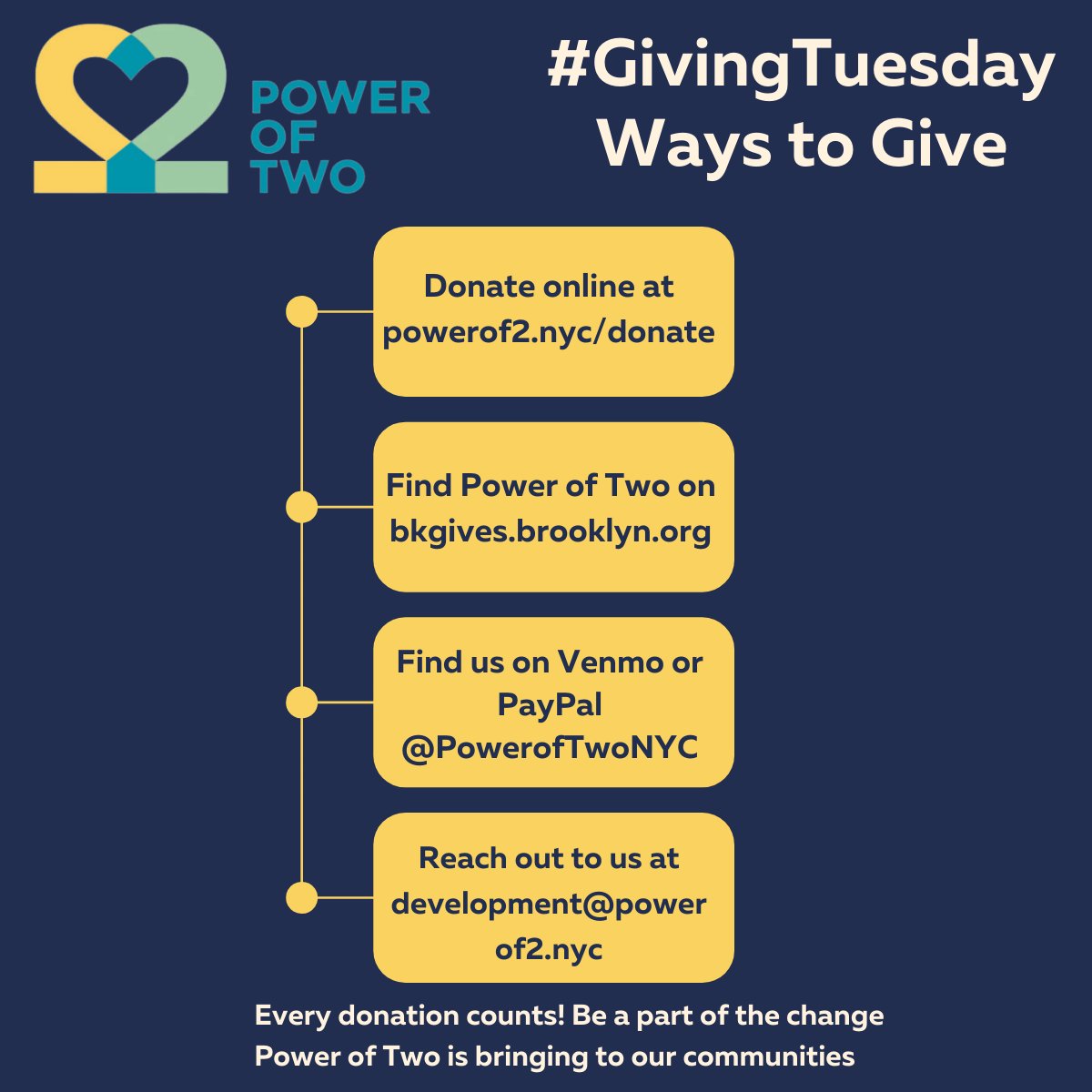 Making a difference is simple. This #GivingTuesday, choose one of these ways to give and together we can support a child's development during their most critical stage.