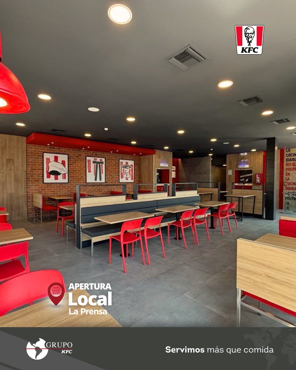 GrupoKfcEcuador's tweet photo. ¡Abrimos las puertas de nuestro nuevo local en La Prensa, Quito! 🏠🍗

Este espacio se suma a la gran familia de #GrupoKFC, ofreciendo nuestro sabor y calidad que nos caracteriza.

En Grupo KFC, seguimos trabajando para servir más que comida.

#Ecuador #ServimosMásQueComida https://t.co/w5agHlBQZV