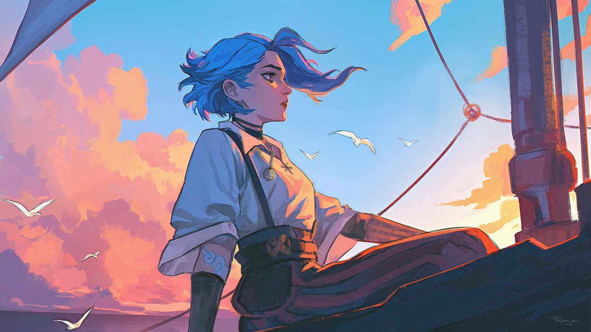 PapayouFR's tweet image. The missing end - PART 1 ☁️ 

4K versions and added on my inprnt shop /papayoufr 
#Arcane