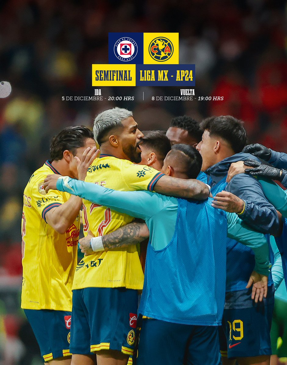 ClubAmerica's tweet photo. Fechas y horas definidas. 🔥

¡Queremos el pase a la final, queremos el tricampeonato! 🦅 https://t.co/hN3W4m8U3h