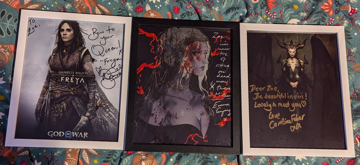 Had a wonderful time at #mcmcomiconbirmingham met the most amazing, strong, talented and kind hearted Emma Gregory <a href="/DanielleBisutti/">Danielle Bisutti #TeamFreya 🦅⚔️ #GodofWarRagnarok</a> and <a href="/carolinefaber/">Caroline Faber</a> Had a lovely chat with all of them. Thank you to all of you for making my con experience a million times better 🖤🌹