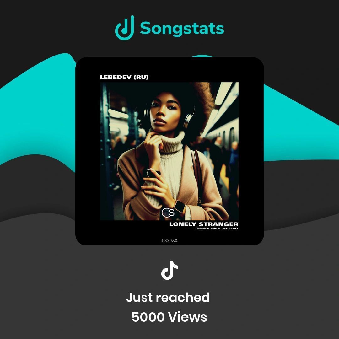 CranialitySDS's tweet photo. Check this out! "Lonely Stranger - B.Jinx Poverty House Remix" just reached 5000 views on TikTok. Thanks for all the support!

Download/Stream here: https://t.co/hHqKYX6QEw 

@SongstatsApp #housemusic #5000views #undergroundhousemusic #tiktok https://t.co/mscJGRiGQX