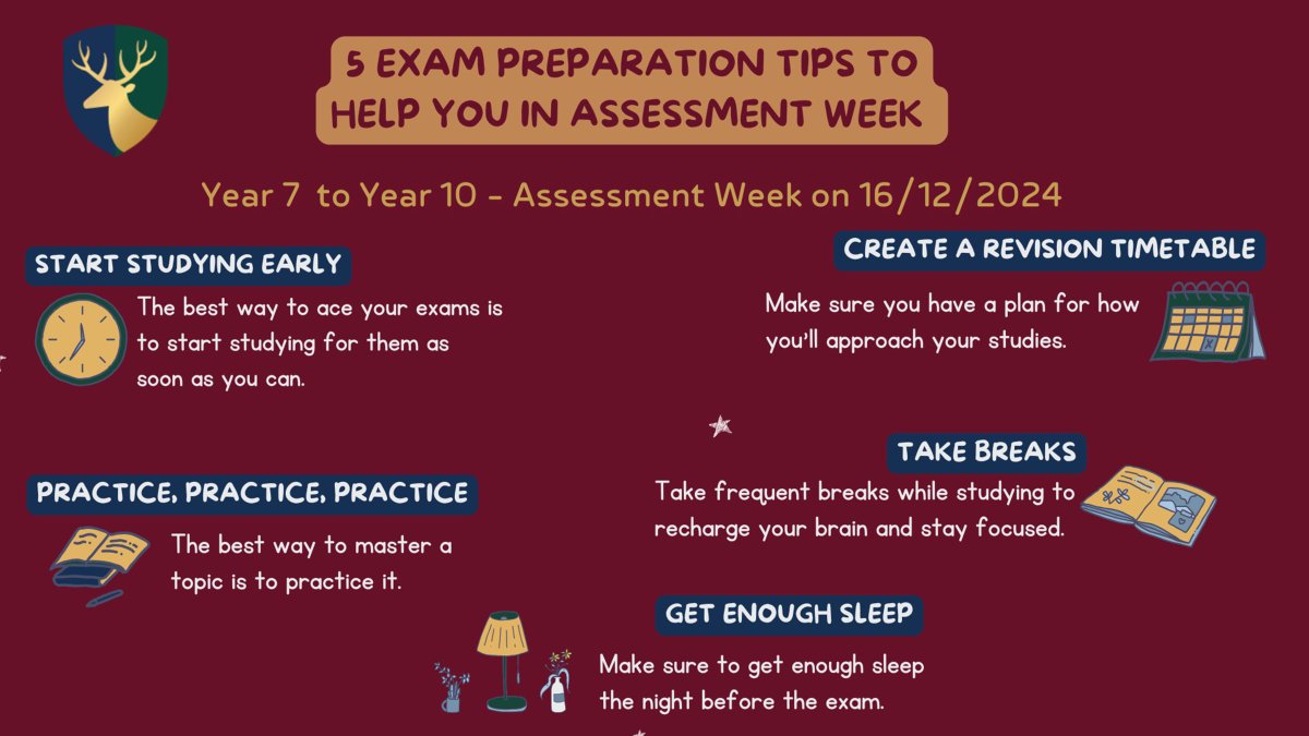 JohnWillmottSch's tweet image. Some tips in support of your preparation for Assessment Week, 16th December 2024.
#AssessmentWeek #Exams #Revision #Success #PotentialintoReality