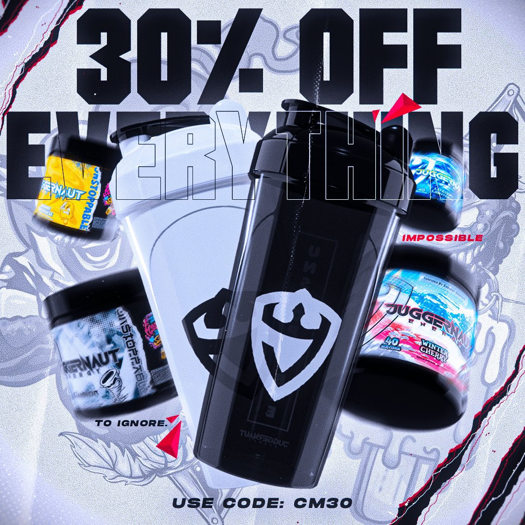🚨 JUGG HEADS… The Cyber Monday sale is live… 30% OFF EVERYTHING!! 

👉 Use Code: CM30

SHOP: JuggernautEnergy.com
