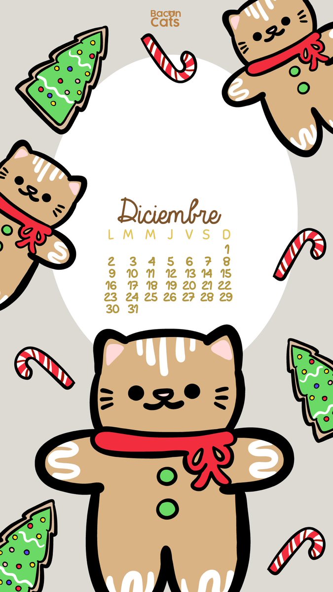 Baconcatsmx's tweet photo. ¡Tuki tuki tuki tuki! ✨
Llegaron los michicalendarios de diciembre: 

🎄Con un michi navideño con arbolito
🍪Con michi galletas navideñas 
🎩 Celebrando el fin de año 
😡 Con uno especial para los que odian estas fechas

Espero que te gusten y te acompañen en lo que resta del 2024