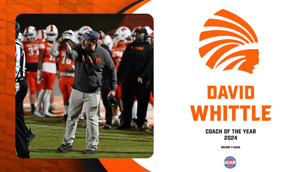 Congratulations to Dyer County Head Coach David Whittle, the 2024 Region 7-AAAA Coach of the Year! #TRIBE4LIFE