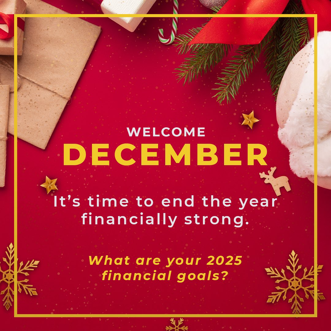 frescuellc's tweet photo. 🎉 Hello, December! 🌟

The final chapter of 2024 is here—let’s make it count! As we wrap up the year, it's the perfect time to start thinking ahead. What are your 2025 financial goals?

#DecemberGoals #2025Planning #FinancialFreedom #MoneyMatters

Let’s crush 2025 together! https://t.co/OfSSHGuGct
