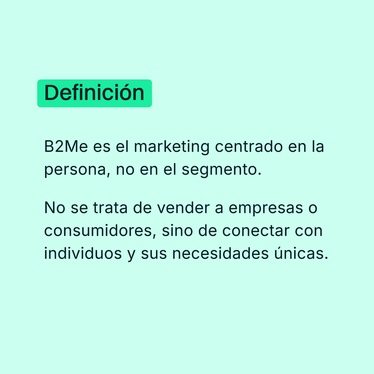 ConvertiaICA's tweet photo. 🤔¿B2B o B2C? Quizás es hora de pensar diferente.

Hoy, las estrategias de marketing más efectivas van más allá de los segmentos y se centran en algo mucho más poderoso: la persona detrás de cada decisión💡

➡️Descubre el potencial del B2Me

#Marketing #B2Me #B2B #B2C https://t.co/ss8DaB0PPh