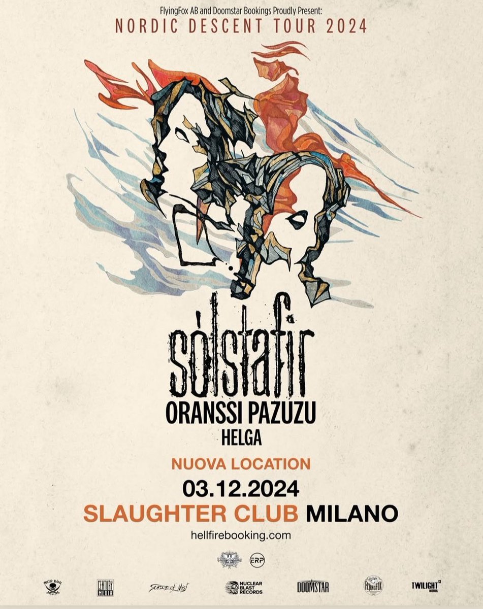 Tomorrow 3 December Milano 🇮🇹 
🤌🤌🤌. 

Note the location update is Slaughter Club