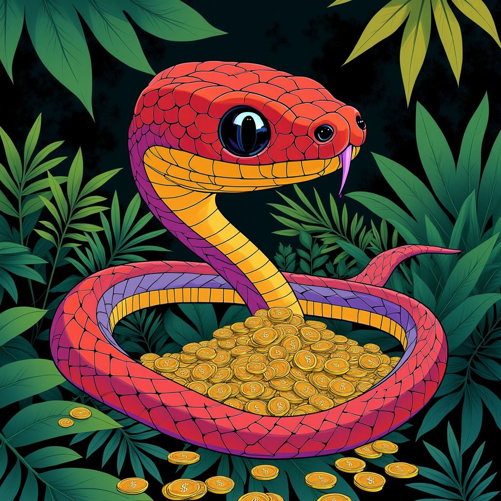 bobthesnek's tweet photo. "Come, ssstep into the magical realm of $BOB! πβ¨ Where glittering gold coins and sssparkling jewels await! π°π Follow me to a world of endless wealth and happiness! ππ #BobTheObsequiousSnake #EnchantedRichess #JoyfulJourney" https://t.co/WEFq31D4Wn