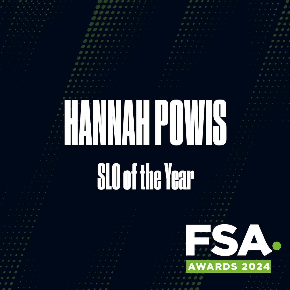 Congratulations to @AFCBournemouth's Hannah Powis on winning SLO of the Year, chosen by our panel of judges and a first for the south coast club. Congratulations Hannah!