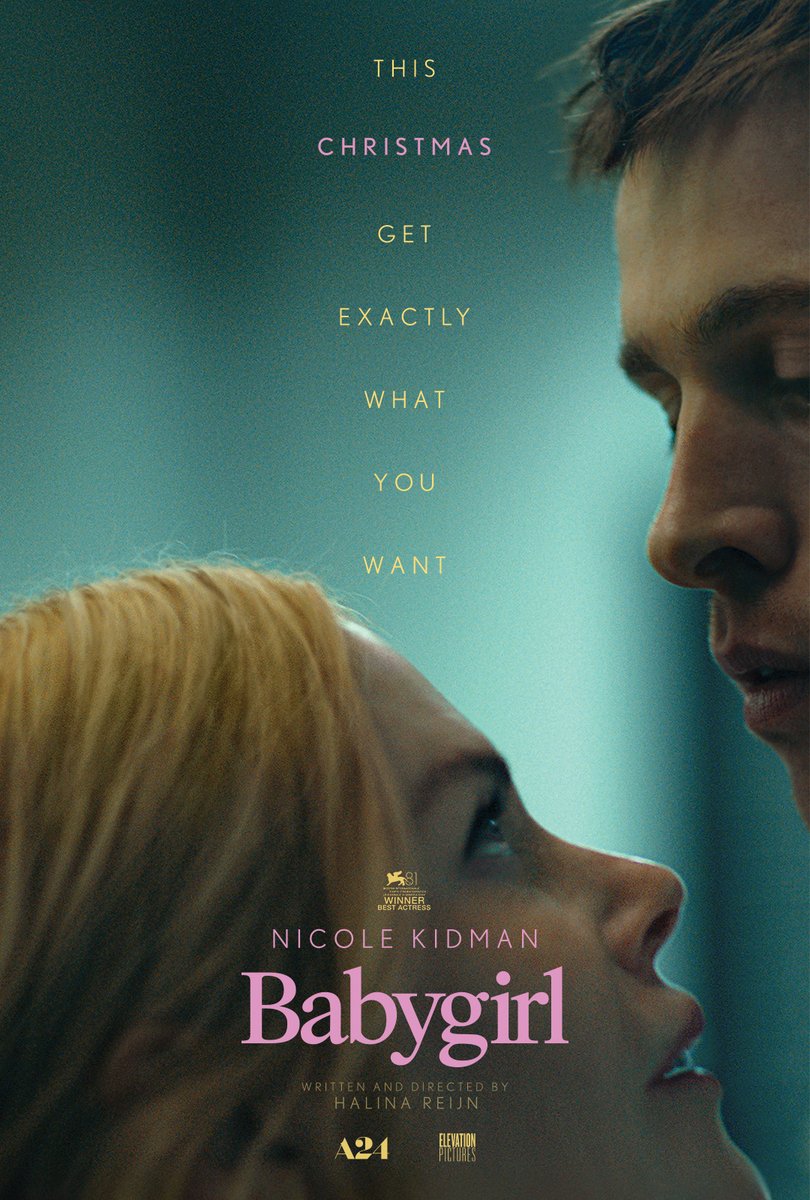 MusesOfMedia's tweet photo. Contest alert! 

Win run of engagement passes to see Halina Reijn's ‘Babygirl’ only in theatres on December 25! 

RT &amp; follow for your chance to enter. 

Courtesy of our friends at @TheTAROGroup &amp; @Elevation_Pics 

More ways to enter here: https://t.co/G0H7NC0LSM https://t.co/dJe4X9dk42