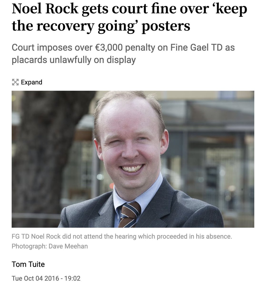 i wonder why noel rock is repeatedly referencing taking his election posters down

ah, yes