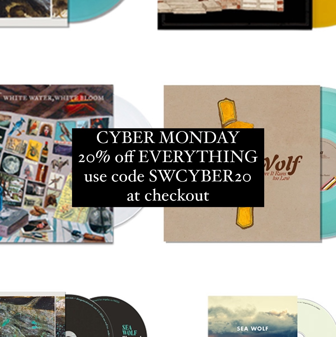 Cyber Monday only sale - get 20% off everything in the webstore.

Visit the store: seawolfmusic.bigcartel.com