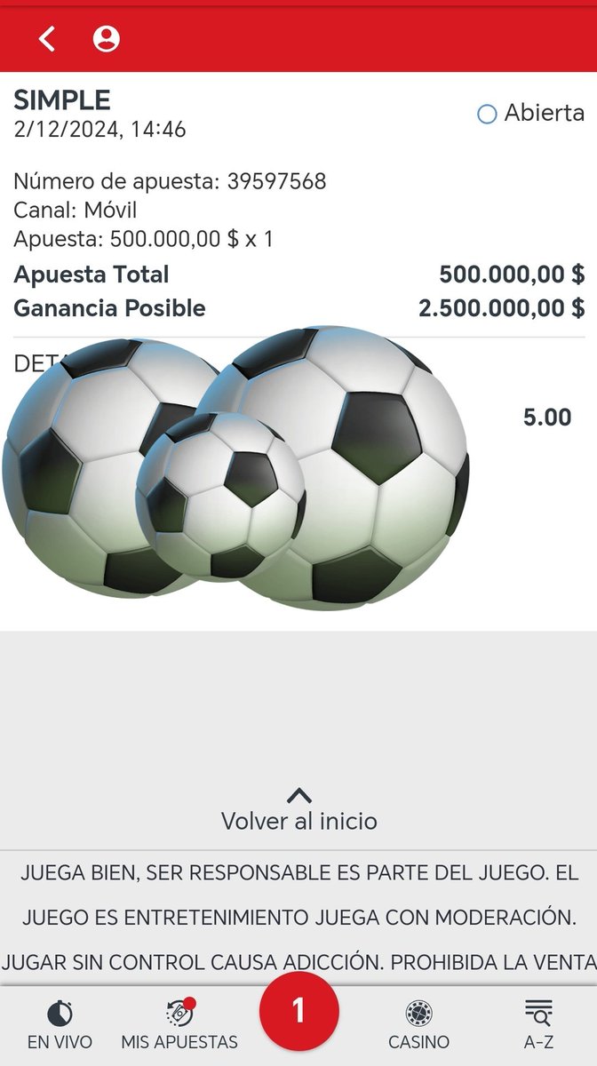 ApuestassLM's tweet photo. Tengo esta Apuesta Cuota 5.00 Para el Partido de #Atleticonacional vs #Millonarios.

Si llegamos a 200 Like y 50 Rt la regalo para todos ustedes 🔥⚽

Vamos con apoyo 🤝

Sigan mi canal de telegram Aquí 👇

https://t.co/dRLMLKkn1N