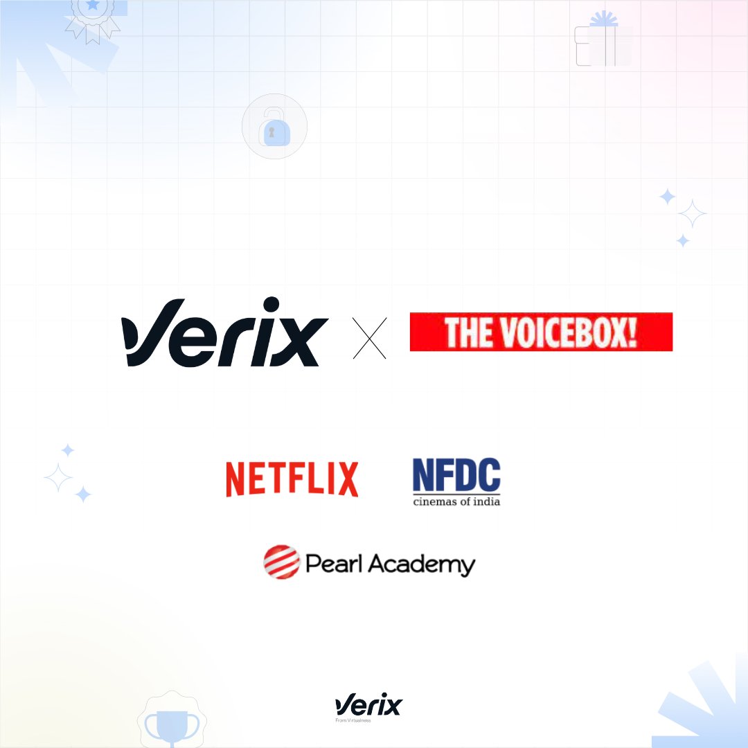 🎙️ 𝐓𝐡𝐞 𝐕𝐨𝐢𝐜𝐞𝐛𝐨𝐱 𝐏𝐫𝐨𝐠𝐫𝐚𝐦: 𝐂𝐞𝐥𝐞𝐛𝐫𝐚𝐭𝐢𝐧𝐠 𝐓𝐚𝐥𝐞𝐧𝐭 𝐰𝐢𝐭𝐡 𝐈𝐧𝐧𝐨𝐯𝐚𝐭𝐢𝐨𝐧 🎨

Verix is partnering with The Voicebox — a transformative program for voice-over artists across India run by NFDC, Netflix India and Pearl Academy — to provide