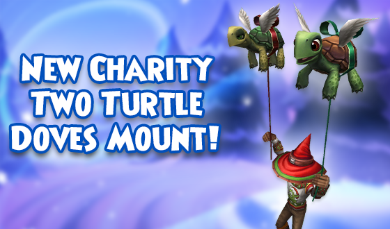 On the first day of the Spiral, KingsIsle gave to me… Two Turtle Doves? 🐢🕊️

The new Charity Two Turtle Doves Mount is now available in the Online Cart! A portion of the proceeds for this bundle will be donated to <a href="/CreativeATX/">Creative Action</a> and <a href="/AbleGamers/">AbleGamers Charity</a>. wizard101.com/free-game/holi… #Wizard101
