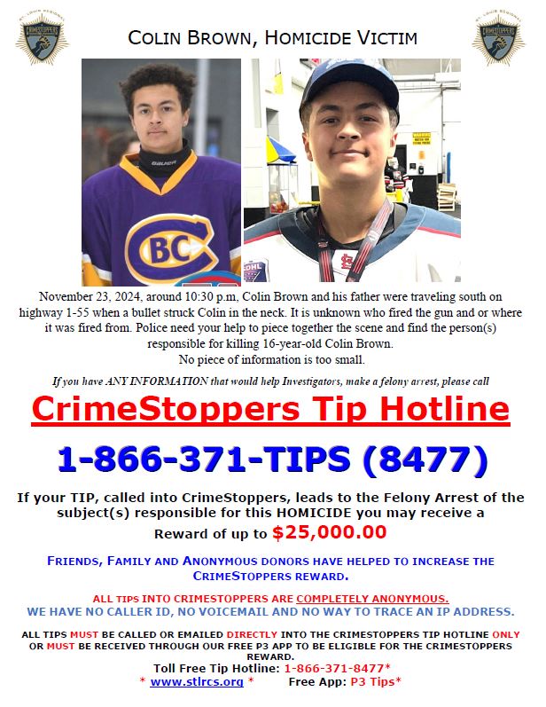 SLMPD's tweet photo. Know Something? Say Something. #STL @STLRCS https://t.co/SyL1j1szSj