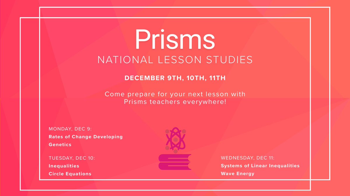 Prisms of Reality (@prismsofreality) on Twitter photo π’ Join Us for Our National Lesson Studies Series! ππ§¬π
Weβre thrilled to invite you to our upcoming National Lesson Studiesβa series of six virtual, collaborative meetings designed to elevate instructional practices and foster professional growth.
π Dates & Topics π’ Join Us for Our National Lesson Studies Series! ππ§¬π
Weβre thrilled to invite you to our upcoming National Lesson Studiesβa series of six virtual, collaborative meetings designed to elevate instructional practices and foster professional growth.
π Dates & Topics