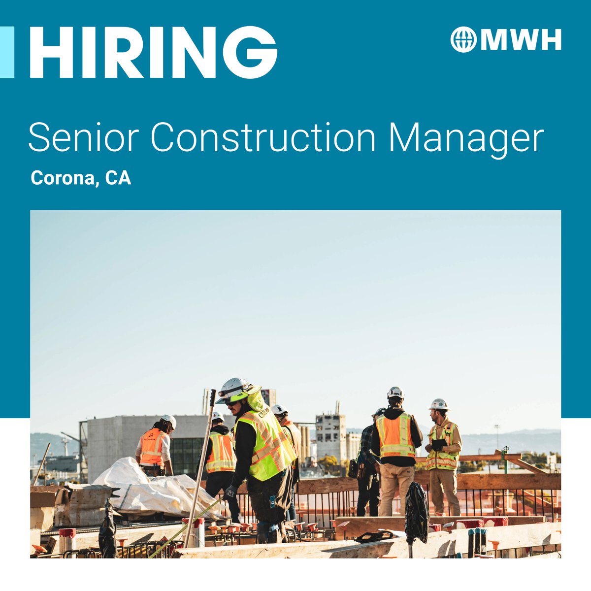 We are #hiring a Construction Manager in #CoronaCA! #ApplyNow

🔗okt.to/Yeh2EL

Know someone who would be a good fit? Share this post!

#California #Careers #CareersInConstruction #ConstructionCareers #SeniorConstructionManager #ConstructionManager #CAJobs