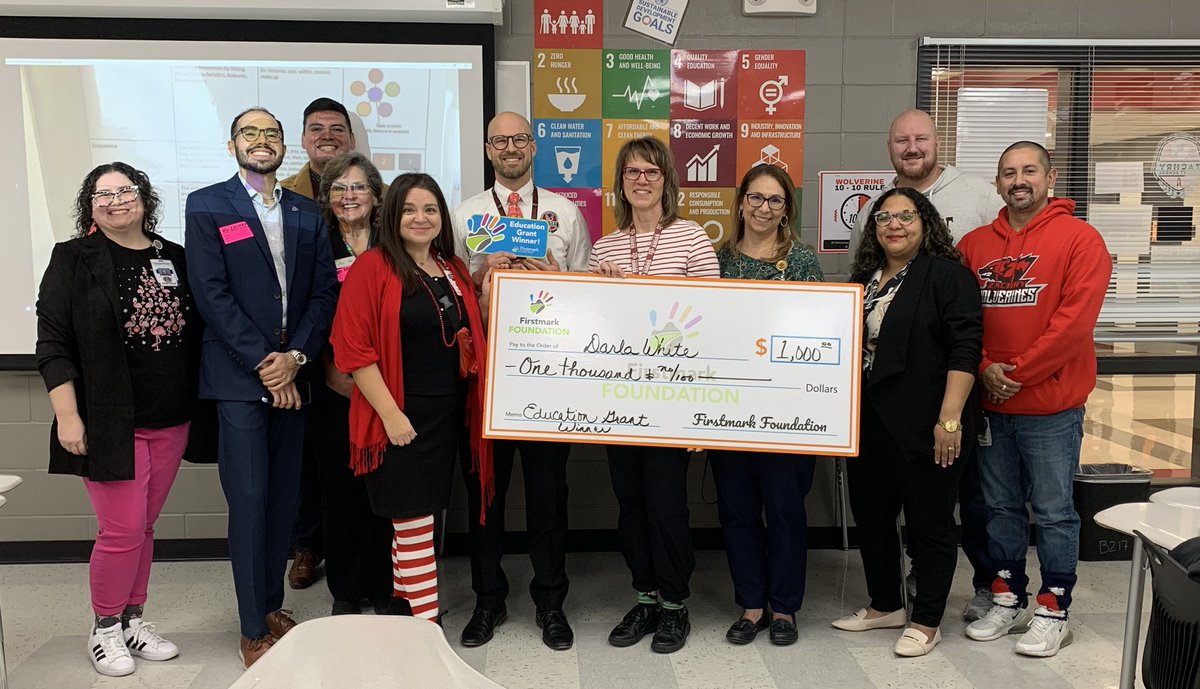 NISDZachry's tweet photo. Congratulations to Mrs. White who won a FirstMark $1000 Grant for our Journalism Club!!! 

Thank you to FirstMark Foundation for this opportunity to gain additional resources. https://t.co/8GzdOjeyqM
