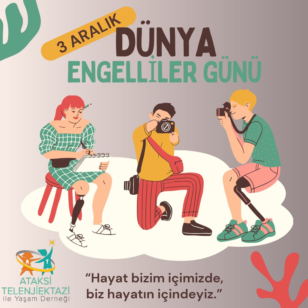 Farklılıklarımız, bizim zenginliğimiz; 
Engelleri kaldıralım, birlikte büyüyelim...
<a href="/NadirHastalik/">RareDisease</a> <a href="/NadirHasAg/">Nadir Hastalıklar Ağı</a> <a href="/ACURARE1/">ACURARE</a> <a href="/ECHA_Turkey/">Engelli Çocuk Hakları Ağı</a> <a href="/acunadir19/">ACU Nadir Hastalıklar Kulübü</a> #ataksitelenjiektazi #atileyasam #ataxiatelangiectasia