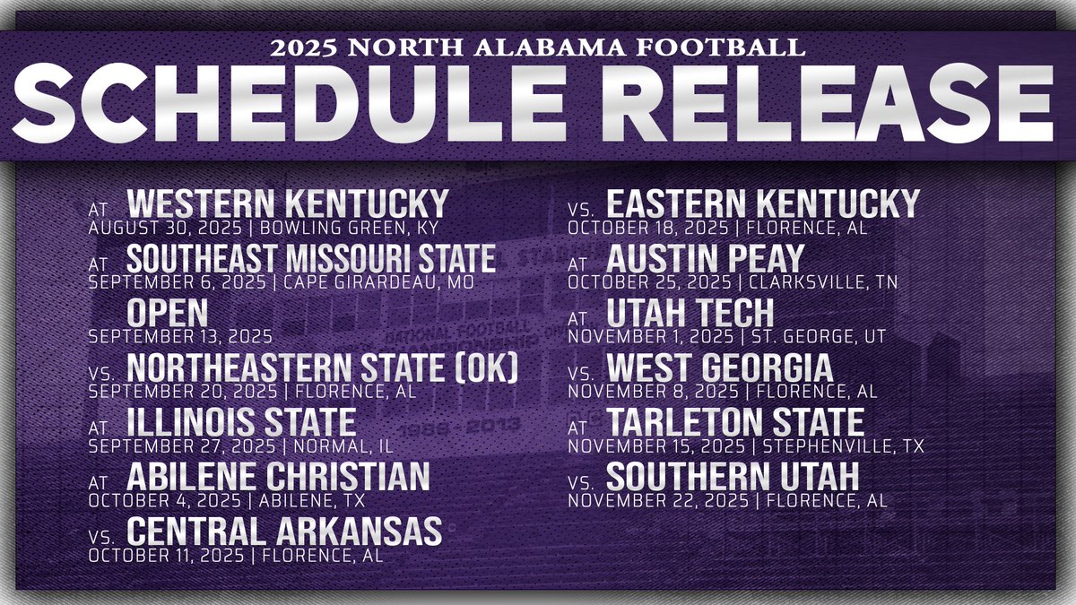 💥 SCHEDULE DROP💥

Check out our 2025 football schedule, announced today!

Times and special events will be announced in the coming months.

#RoarLions 🦁
