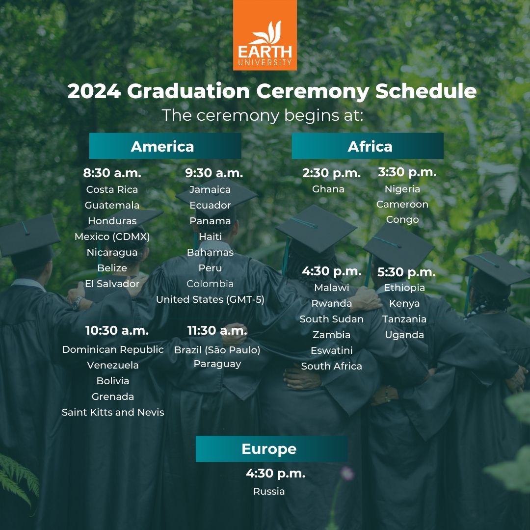 2024 Graduation Ceremony Schedule: