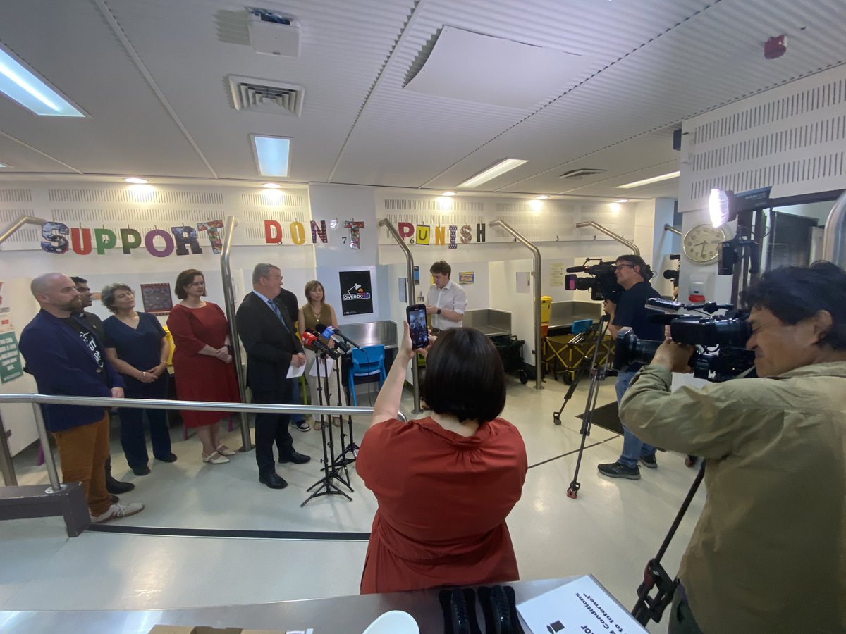 wesleymission's tweet photo. Wesley Mission CEO @CameronStu joined with other faith & community leaders this morning to call on politicians to put the politics aside & use this week’s #DrugSummit in Sydney to listen to the evidence & come together to create meaningful action. #NSWPol https://t.co/k0ncpRv4UY