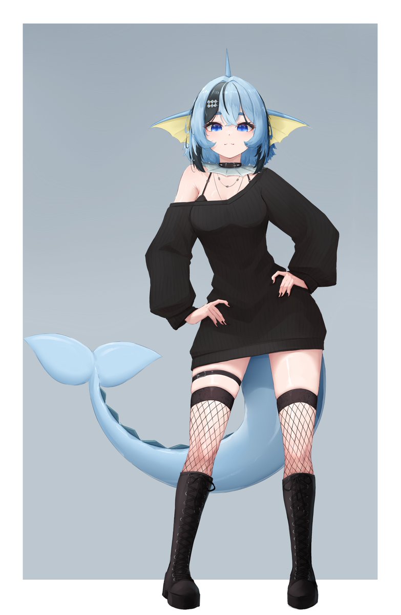 dibujito de suwi vaporeon :p 
#suwieart