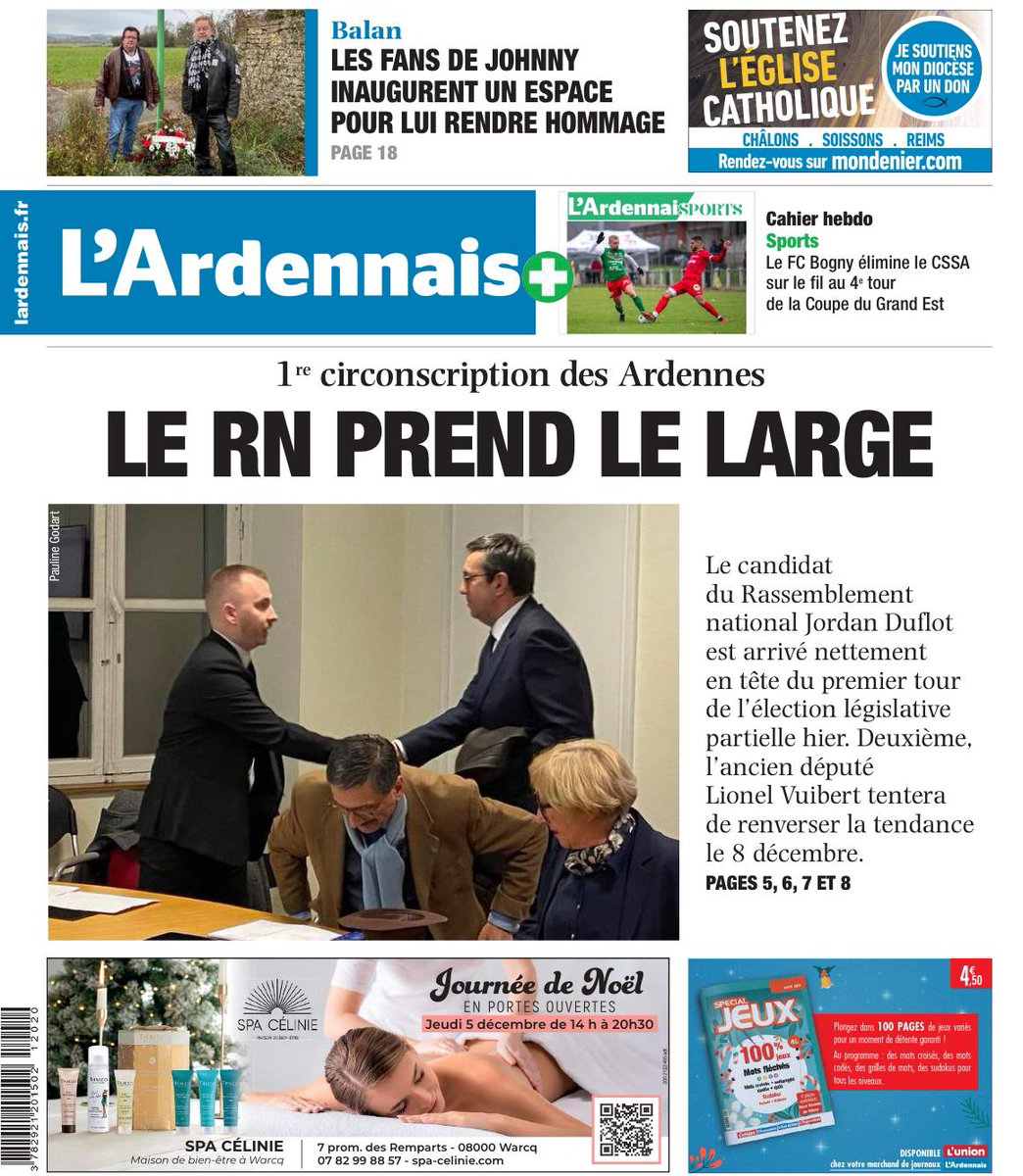 Le Rassemblement National en tête pour défendre vos intérêts:

💶 Réduire vos factures et soutenir l'économie locale.
👮‍♂️ Renforcer la sécurité partout.
🌾Protéger nos campagnes et nos agriculteurs.

Dimanche 8 décembre, tous mobilisés pour le second tour. Jusqu’à la victoire ! 🇫🇷