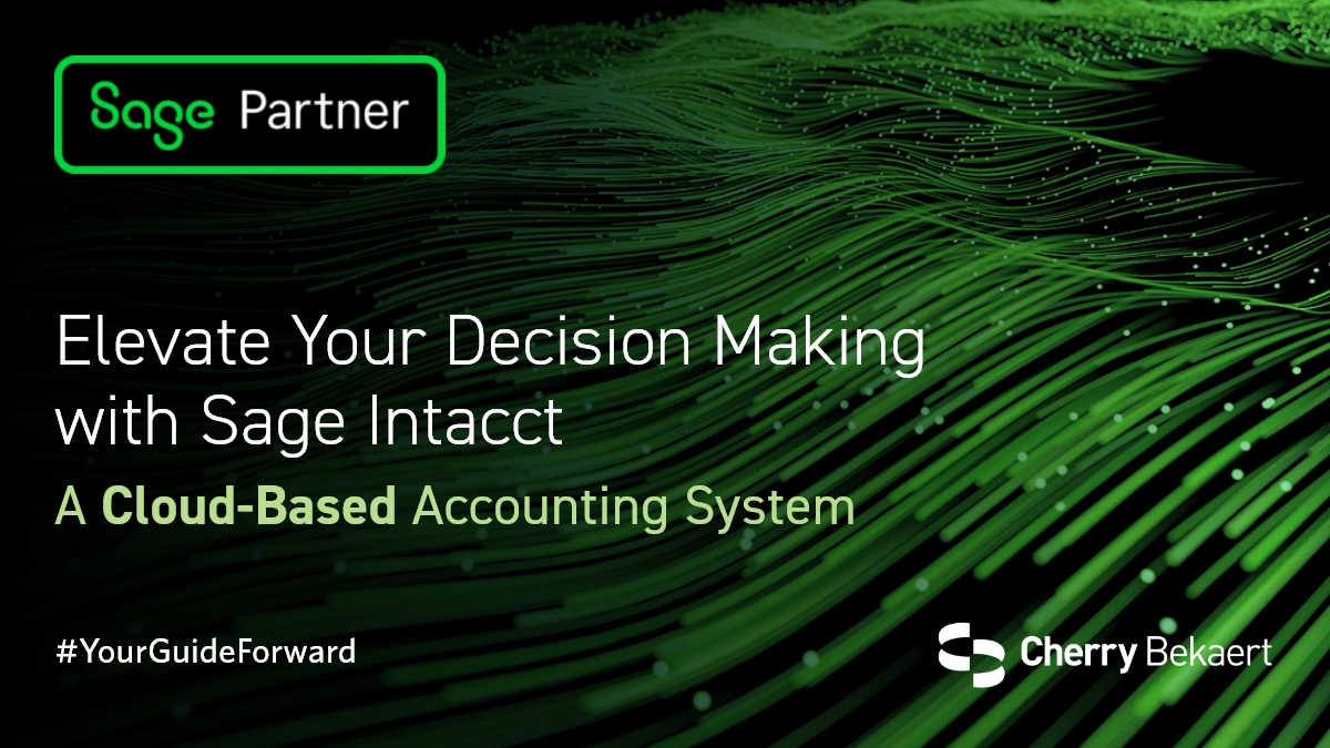 CherryBekaert's tweet image. Is your ERP software holding you back? Upgrade with Sage Intacct, the AICPA-endorsed financial solution. Discover Cherry Bekaert’s Sage services. okt.to/oQ4hFA 

#ERPUpgrade #SageIntacct #SagePartner #ERP