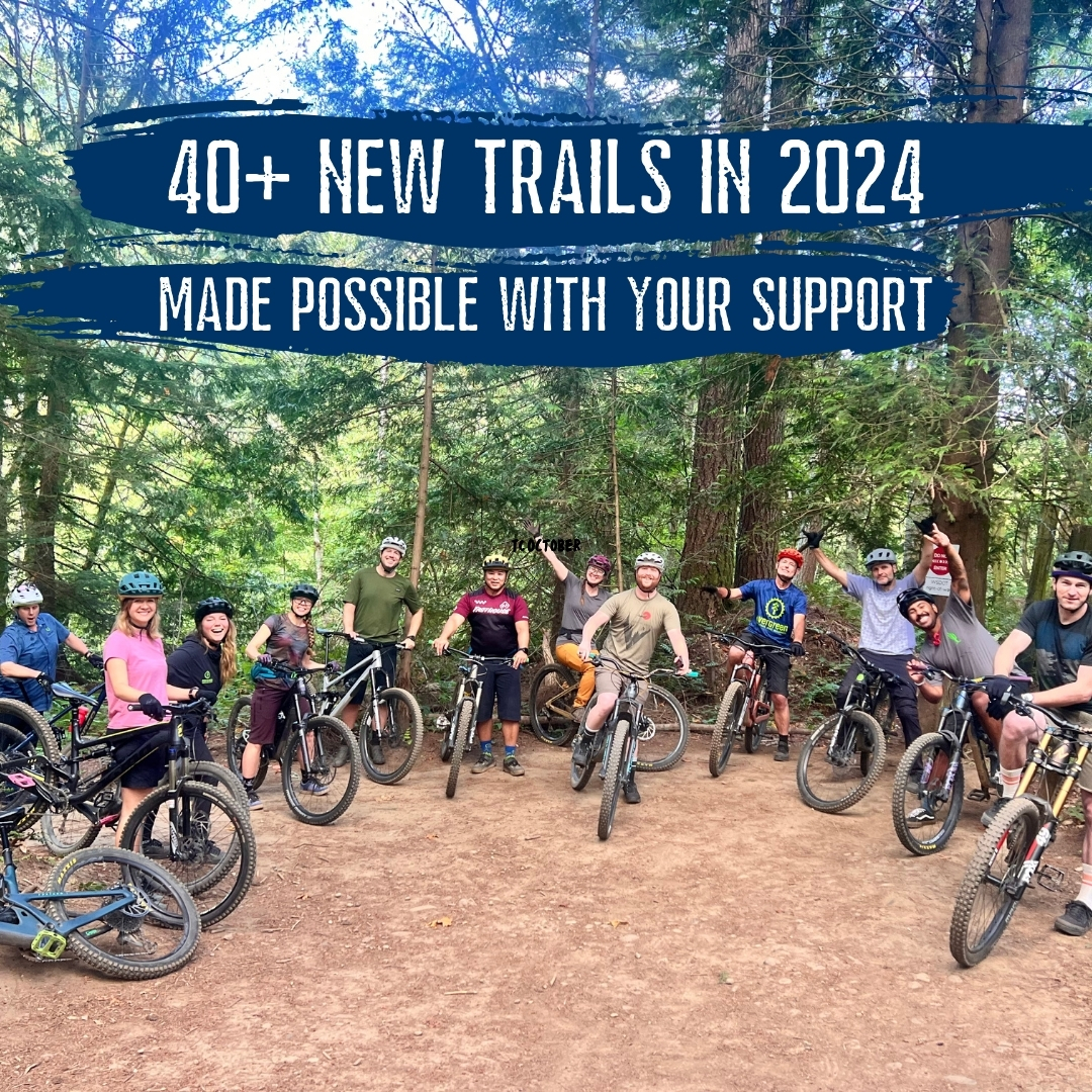 We opened 40+ new MTB trails in 2024❗ (Yes, we did the math with our Trails Director)

Explore our top 15 new trails highlighted in our latest blog - evergreenmtb.org/blog/new-trail… - and get ready to 𝙁𝙪𝙣𝙙 𝙩𝙝𝙚 𝘼𝙙𝙫𝙚𝙣𝙩𝙪𝙧𝙚 with a donation tomorrow for more trails in 2025.