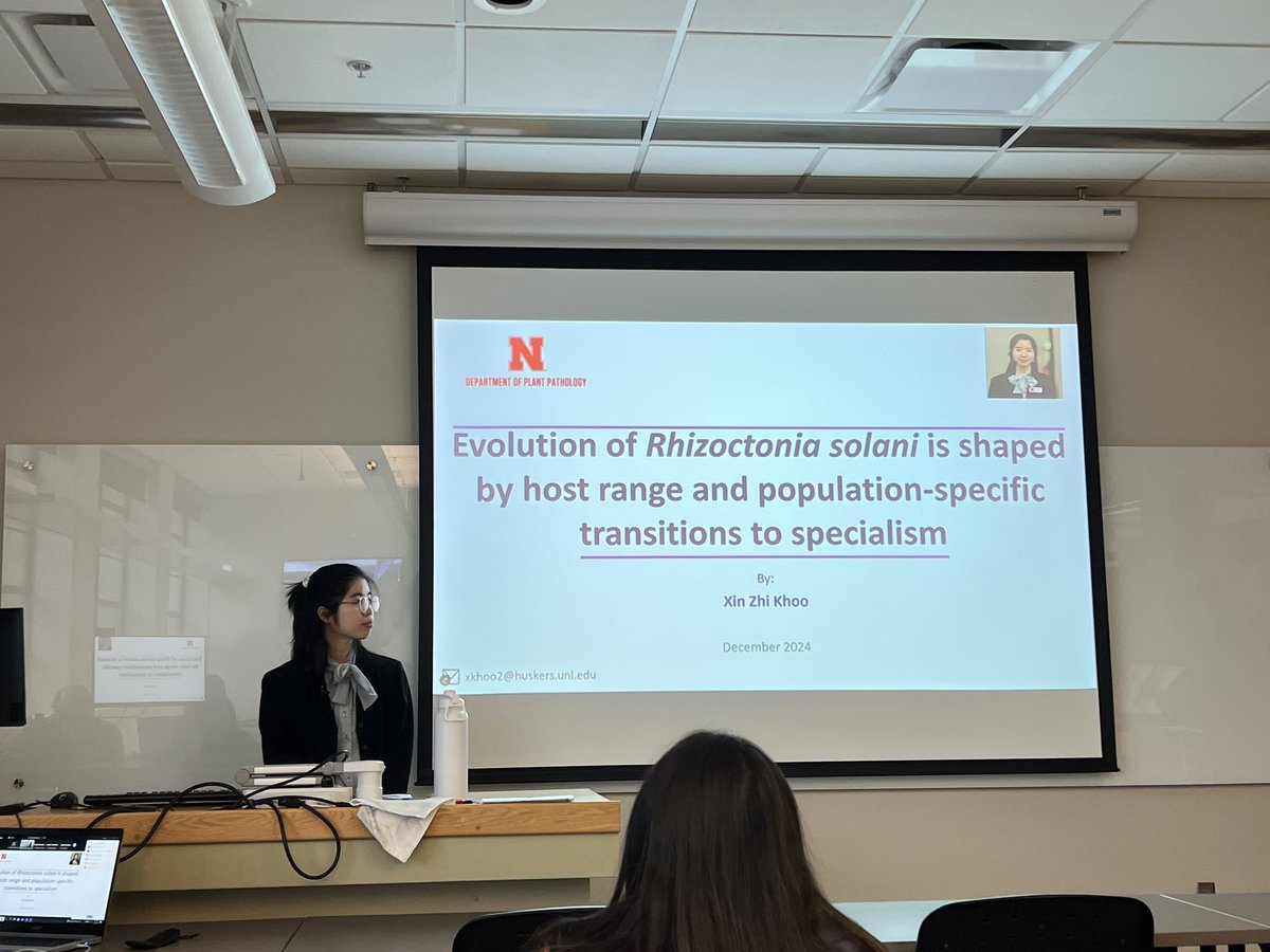 UNL Plant Path Grads (@unlplantpath) on Twitter photo Big congratulations to Xin Zhi Khoo from <a href="/teddygofficial/">Teddy Garcia-Aroca, Ph.D.</a> lab on successfully defending her MS thesis! 🎉 Your hard work and dedication have paid off, and your research on Rhizoctonia solani is inspiring. We are proud of you & best wishes for your next chapter! <a href="/UNL_PlantPath/">UNL Department of Plant Pathology</a> Big congratulations to Xin Zhi Khoo from <a href="/teddygofficial/">Teddy Garcia-Aroca, Ph.D.</a> lab on successfully defending her MS thesis! 🎉 Your hard work and dedication have paid off, and your research on Rhizoctonia solani is inspiring. We are proud of you & best wishes for your next chapter! <a href="/UNL_PlantPath/">UNL Department of Plant Pathology</a>
