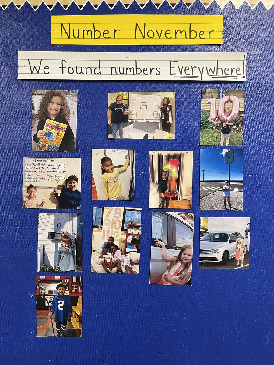 Number November! We found numbers all in our community!