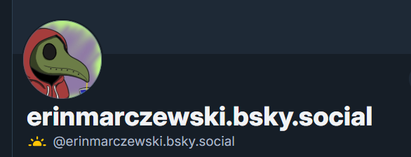 ErinMarczewski's tweet photo. Hey I made an account on the butterfly social media! I'm going to start to transition over there, as I suspect this ship is currently sinking. I'll still be cross-posting stuff to here for a little while though. Feel free to give me a follow there! https://t.co/SIYhmhpz0g