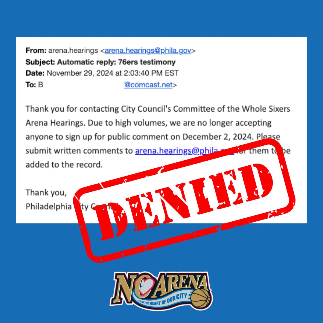 So many people hate the arena, they won’t even let us all speak. 

So many denials, they won’t even fit into one post.